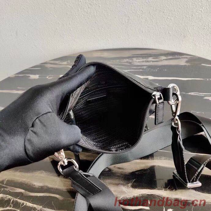 Prada Re-Nylon and Saffiano leather shoulder bag VA0716 black Prada Re-Nylon and Saffiano leather shoulder bag VA0716 black