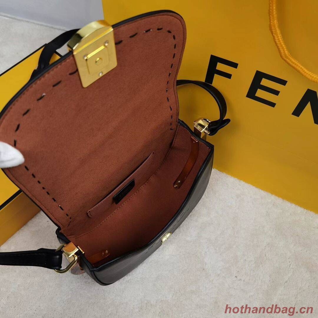 FENDI MOONLIGHT leather bag 8BT346A black