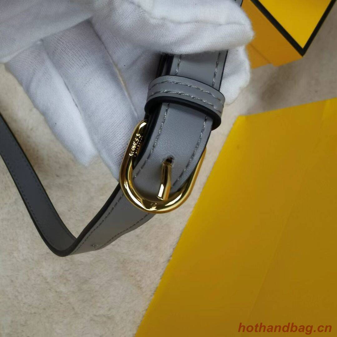 FENDI MOONLIGHT leather bag 8BT346A grey