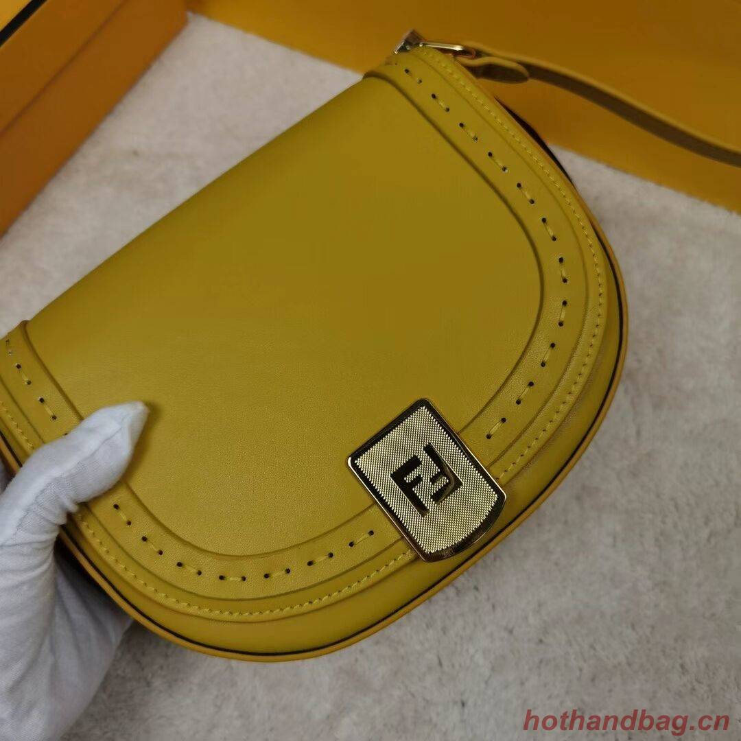 FENDI MOONLIGHT leather bag 8BT346A yellow