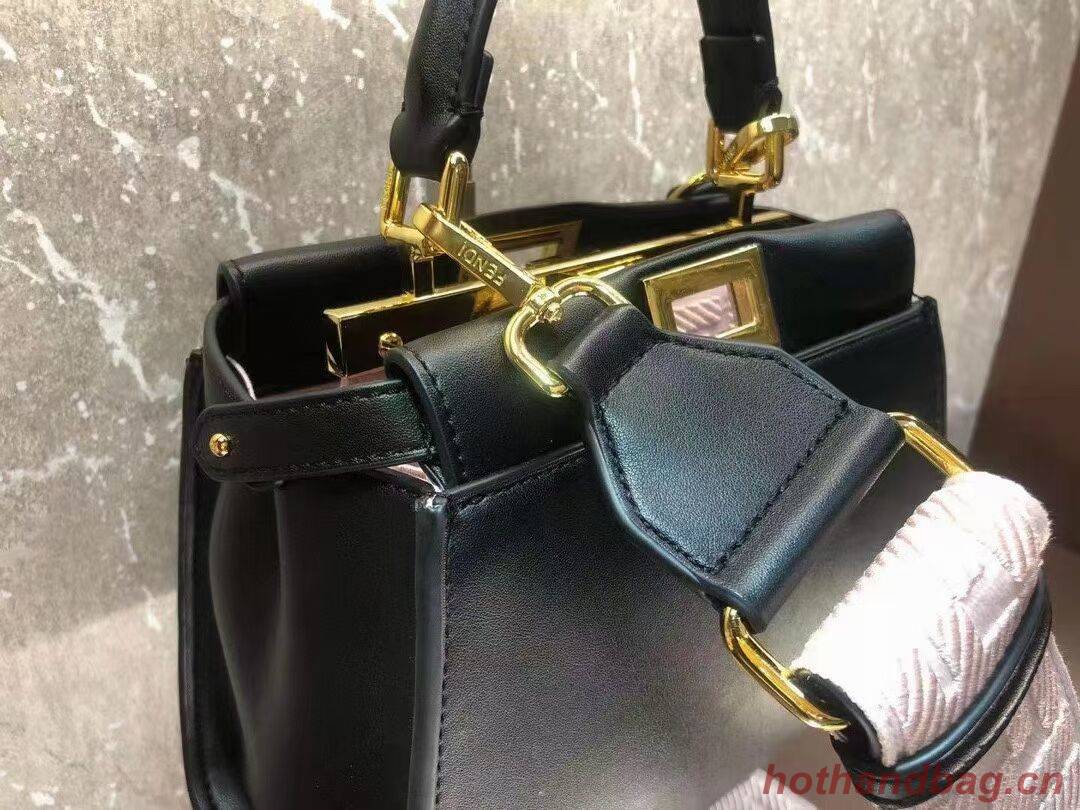 FENDI PEEKABOO ISEEU SMALL leather bag F1615 black