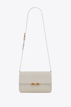 YSL LE MAILLON SATCHEL IN SMOOTH LEATHER 6497952 white
