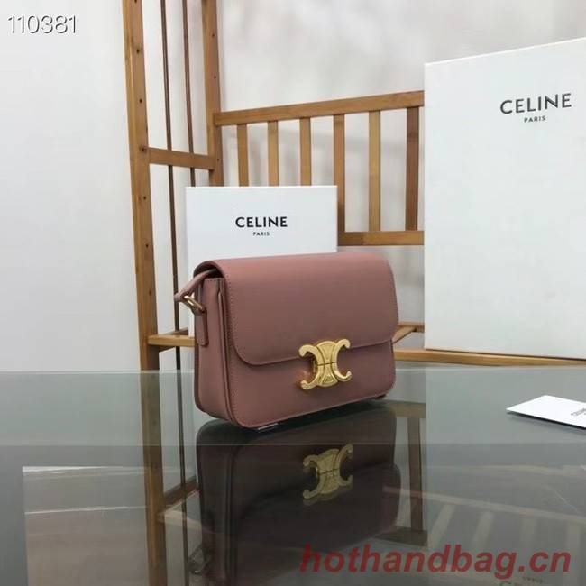 Celine TEEN TRIOMPHE BAG IN SHINY CALFSKIN MINERAL 188423 pink