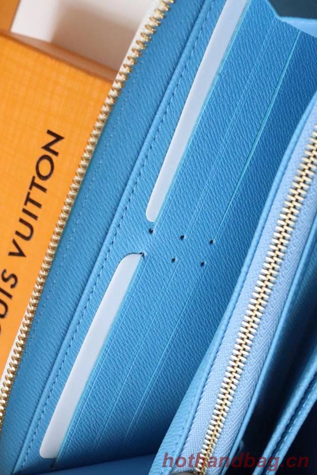 Louis Vuitton ZIPPY WALLET M80361 blue