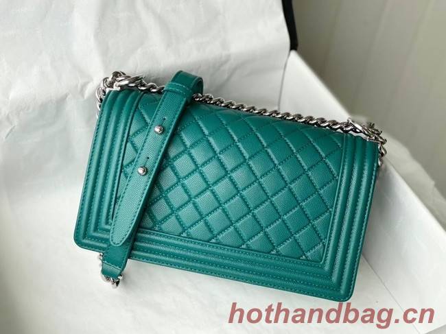 Chanel Le Boy Flap Shoulder Bag Original Leather A67086 green