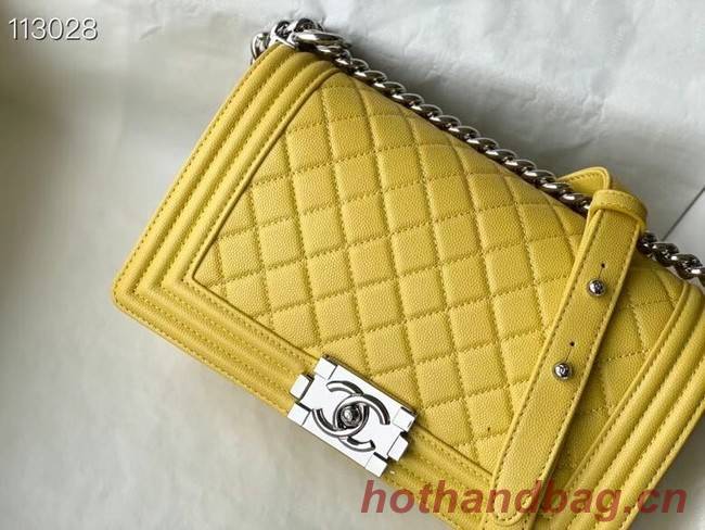 Chanel Le Boy Flap Shoulder Bag Original Leather A67086 yellow