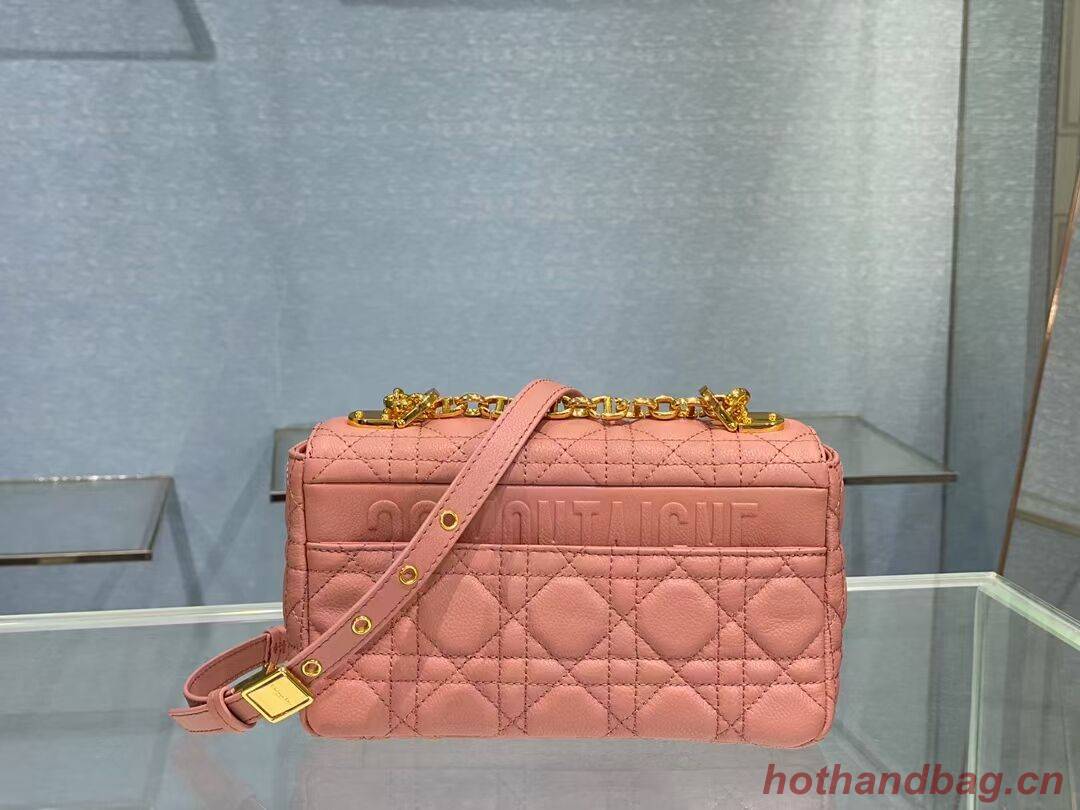Dior SMALL DIOR CARO BAG Soft Cannage Calfskin M9241 pink