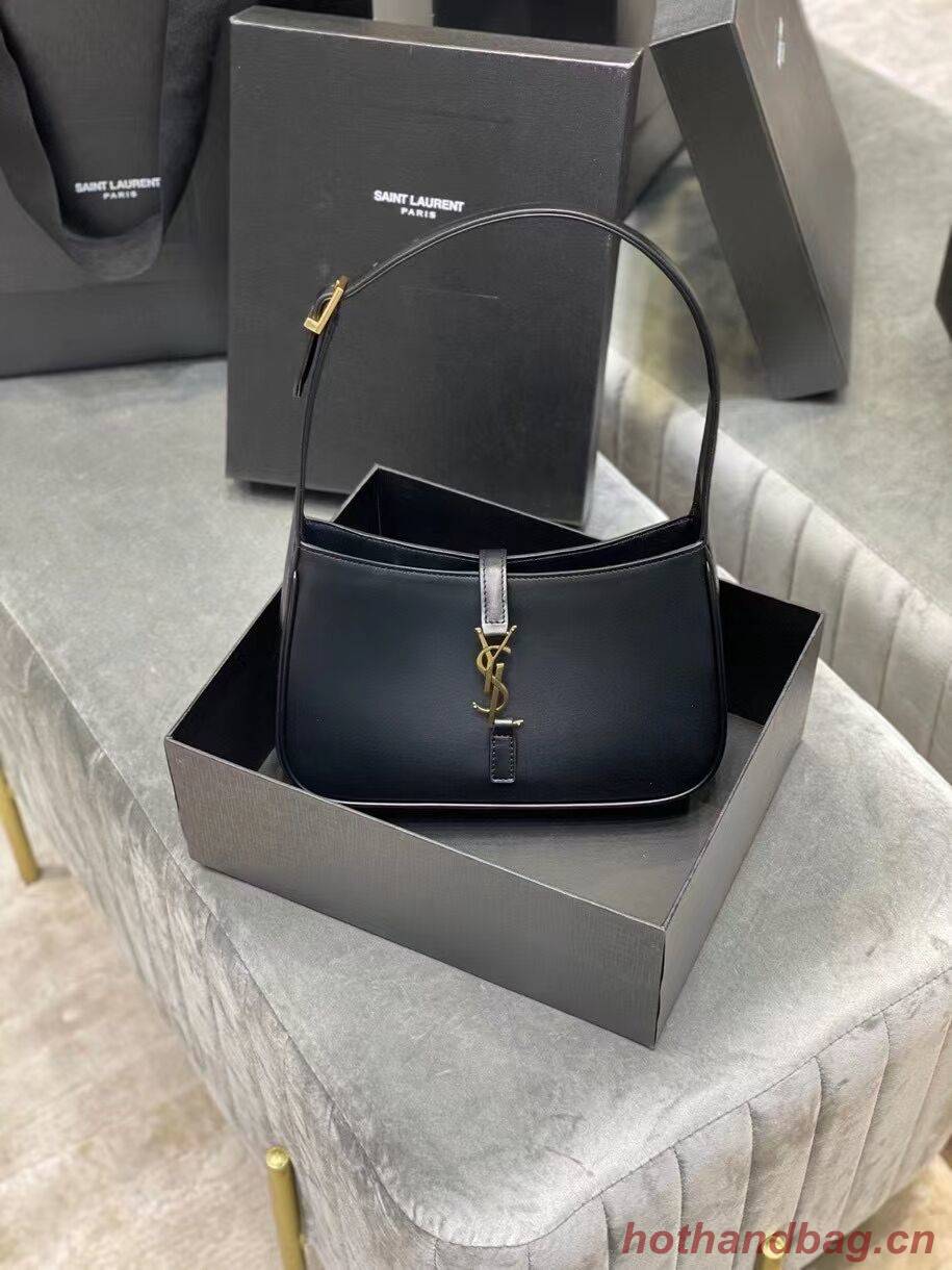 YSL LE 5 A 7 HOBO BAG IN SMOOTH LEATHER Y687228 black