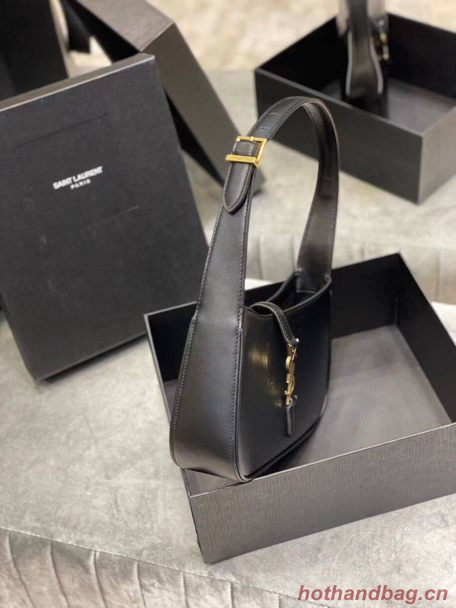 YSL LE 5 A 7 HOBO BAG IN SMOOTH LEATHER Y687228 black