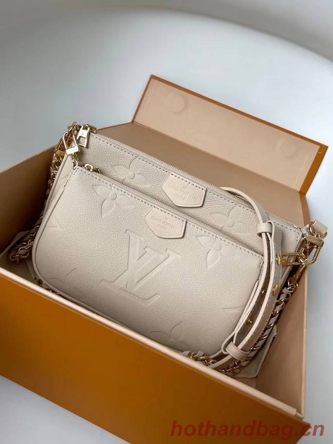 Louis Vuitton Monogram Empreinte Original Leather M44823 Cream
