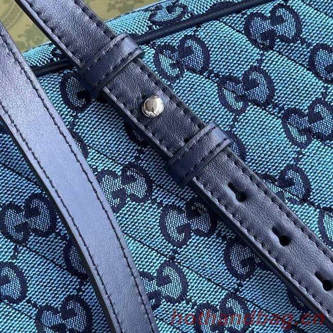 Gucci GG Marmont Multicolor small shoulder bag 447632 blue
