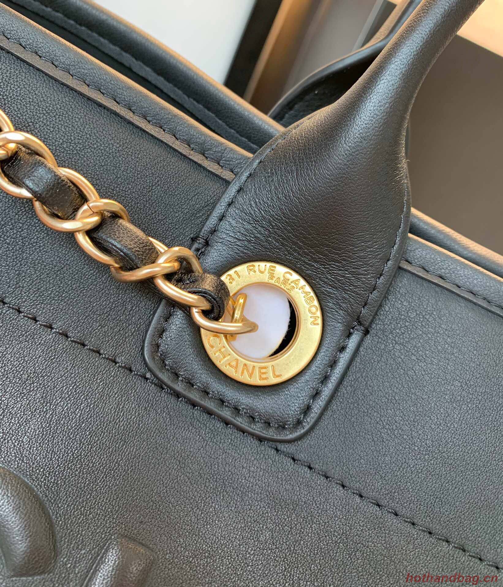 Chanel Original Leather Shopping Bag A66945 Black