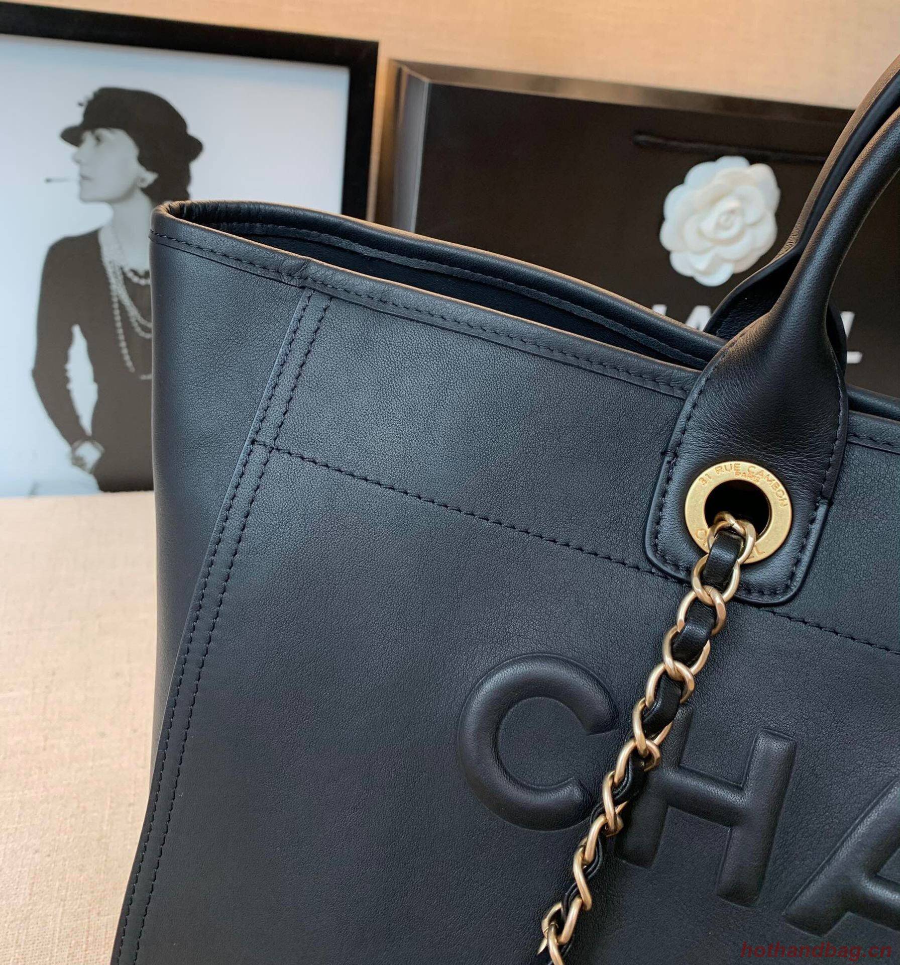 Chanel Original Leather Shopping Bag A66945 Black