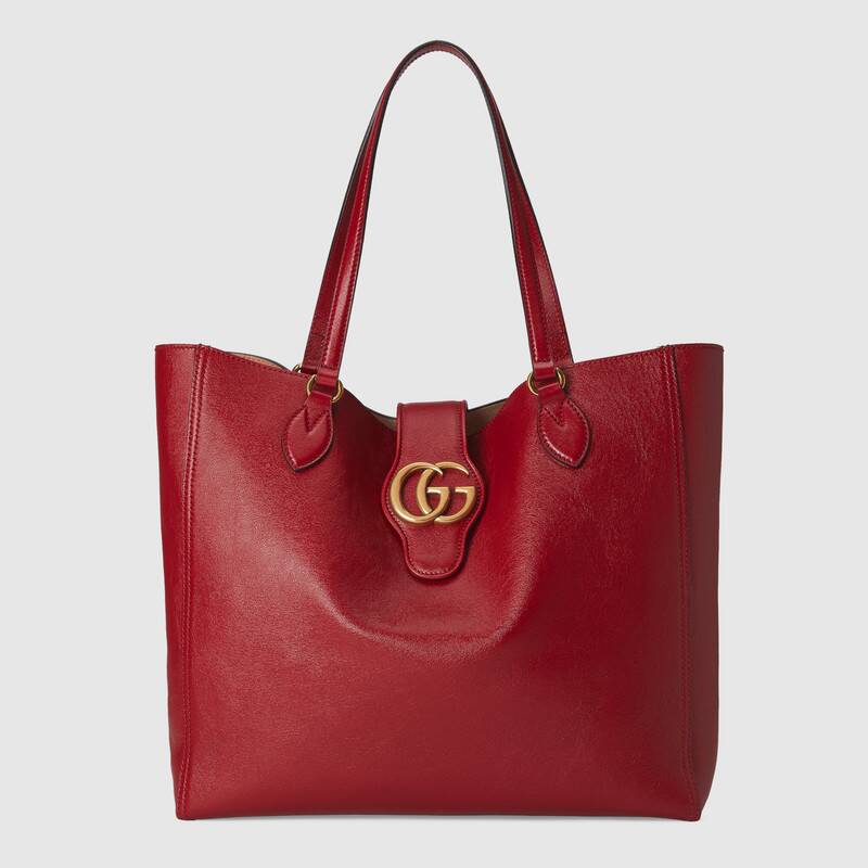Gucci Medium tote with Double G ‎649577 Red