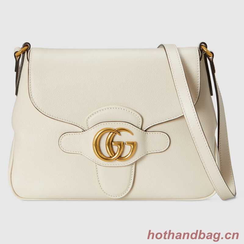Gucci Small messenger bag with Double G 648934 white