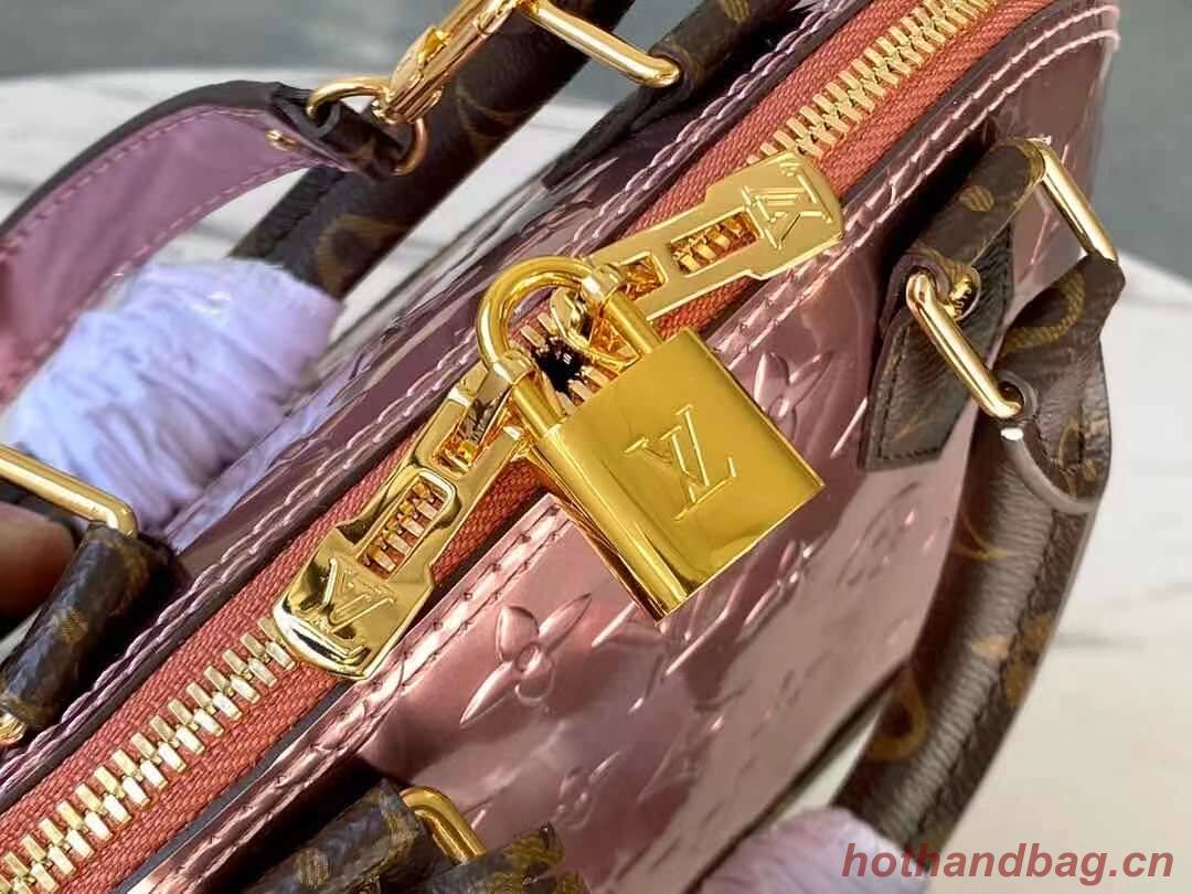 Louis Vuitton Monogram Vernis Alma BB Tote Bag M91606 Rose