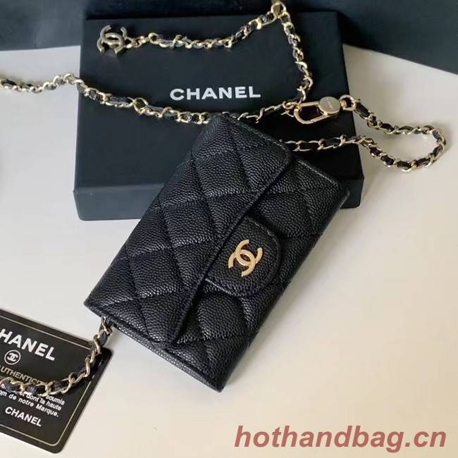 Chanel Original Grained Calfskin Pocket 81081 black