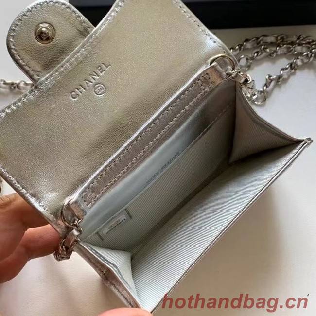Chanel Original Grained Calfskin Pocket 81081 silver