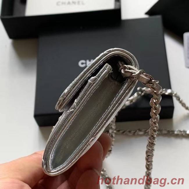 Chanel Original Grained Calfskin Pocket 81081 silver