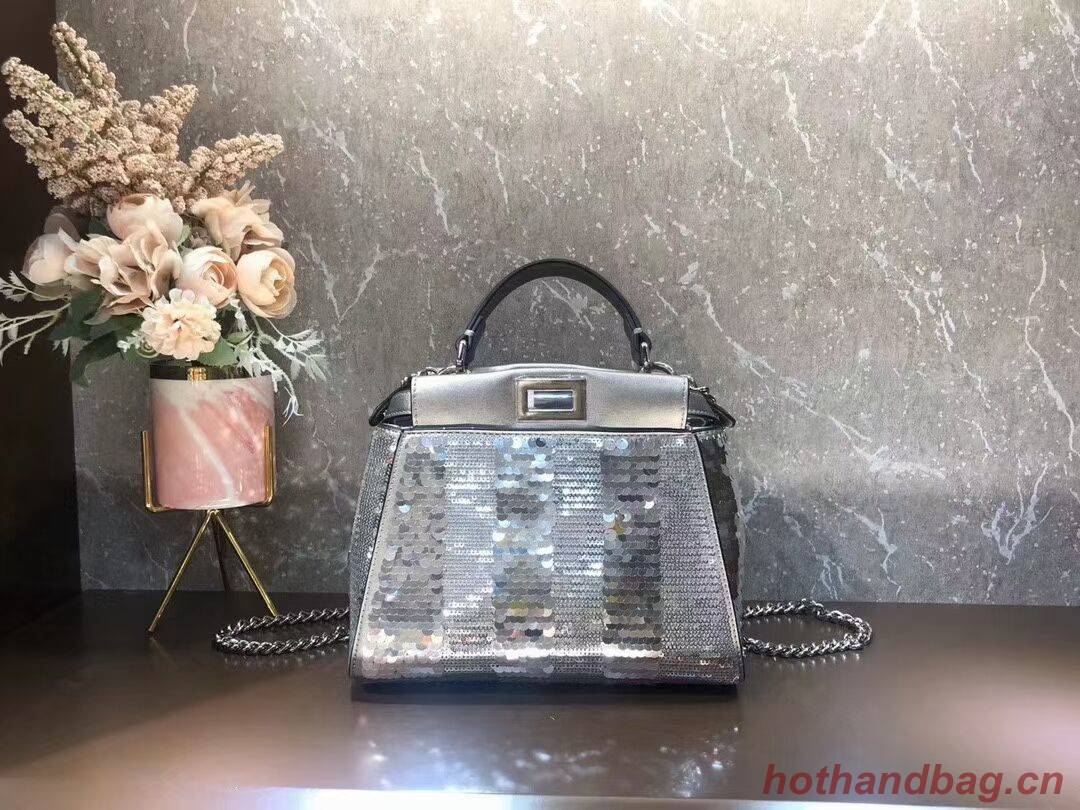 FENDI Mini-bag from the Chinese New Year Limited Capsule Collection Code: 8BN309A  silver