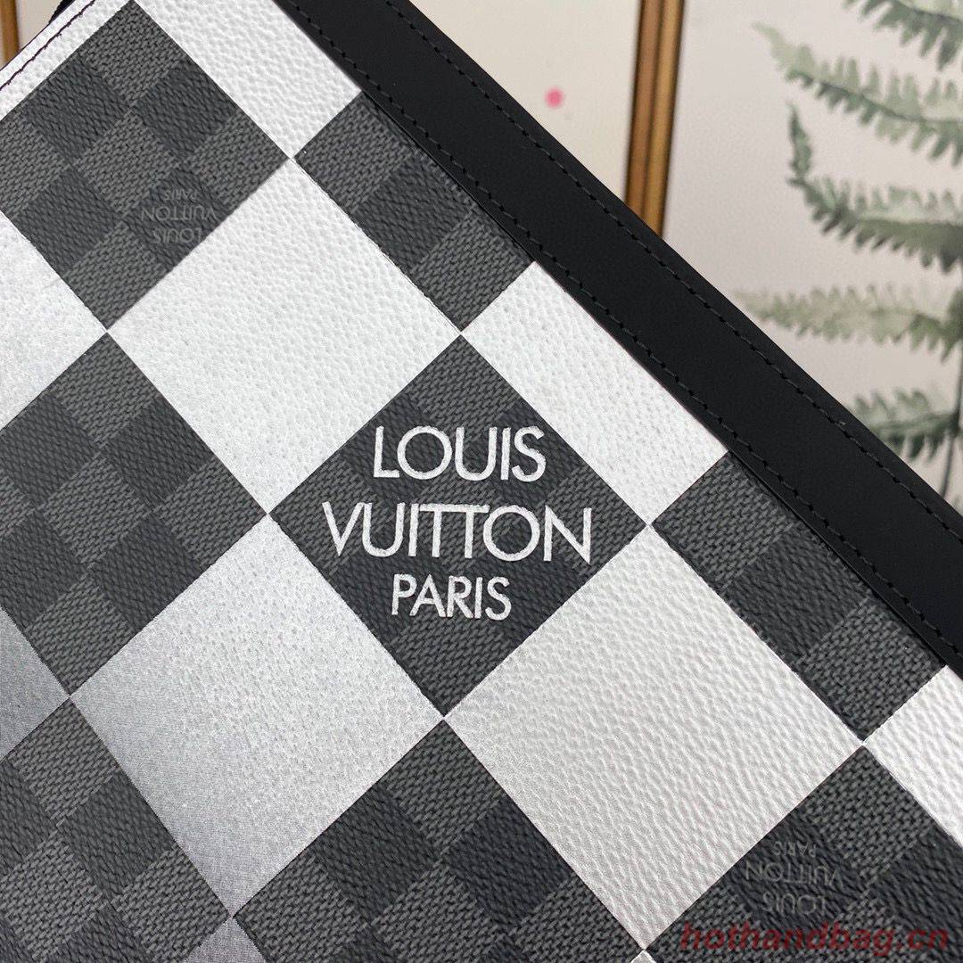 Louis Vuitton Damier Graphite Giant POCHETTE VOYAGE N60412 Black&White