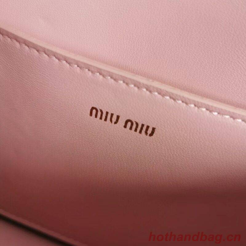 miu miu Matelasse Nappa Leather mini Shoulder Bag 5BD099 pink