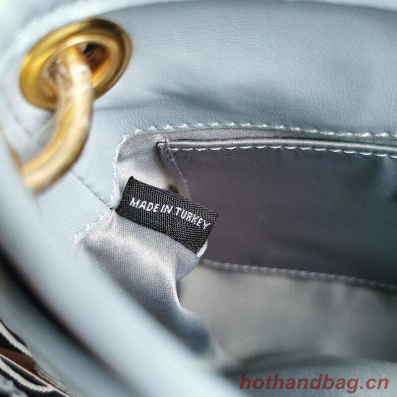 miu miu Matelasse Nappa Leather Shoulder Bag 5BD188 light blue