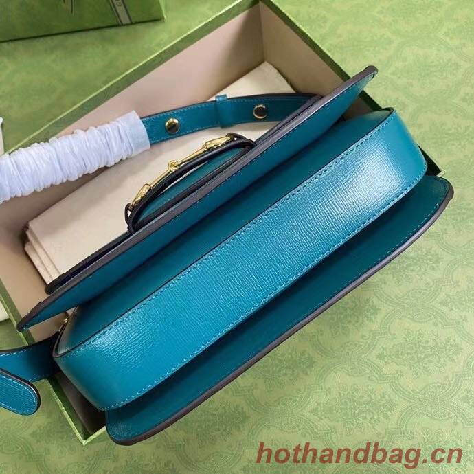 Gucci Horsebit 1955 small shoulder bag 602204 blue