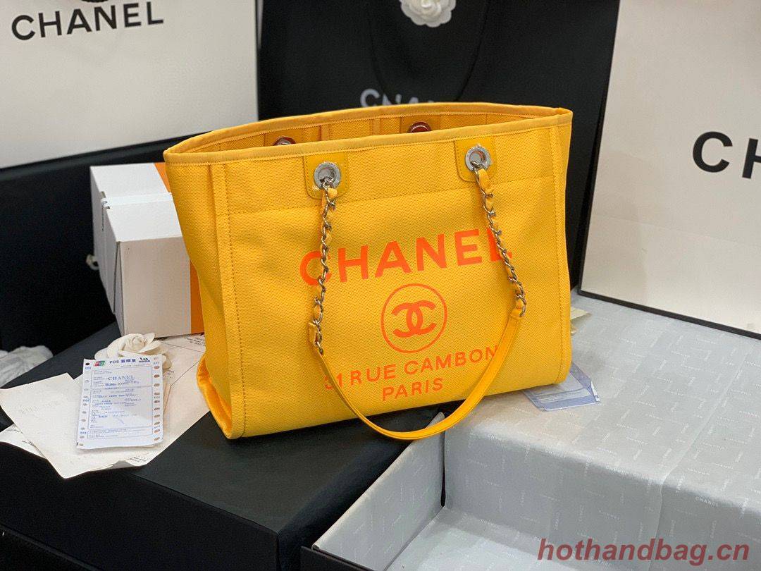 Chanel Original Medium Shopping Bag 67001 Yellow