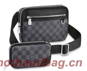 Louis Vuitton Scott Messenger Damier Graphite Canvas Bag M63259 Black