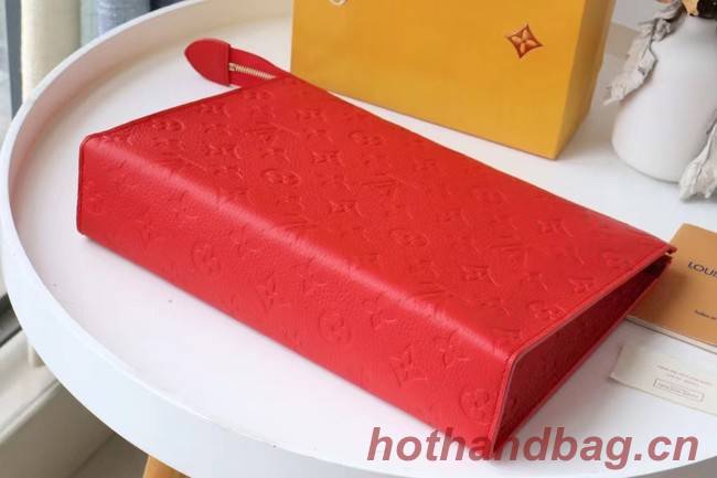 Louis Vuitton Monogram Empreinte POCHETTE VOYAGE MM M41058 red