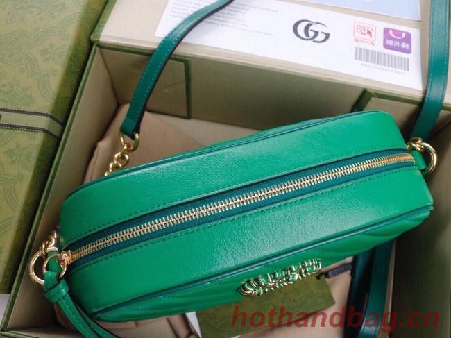 Gucci GG Marmont small shoulder bag 447632 Bright green