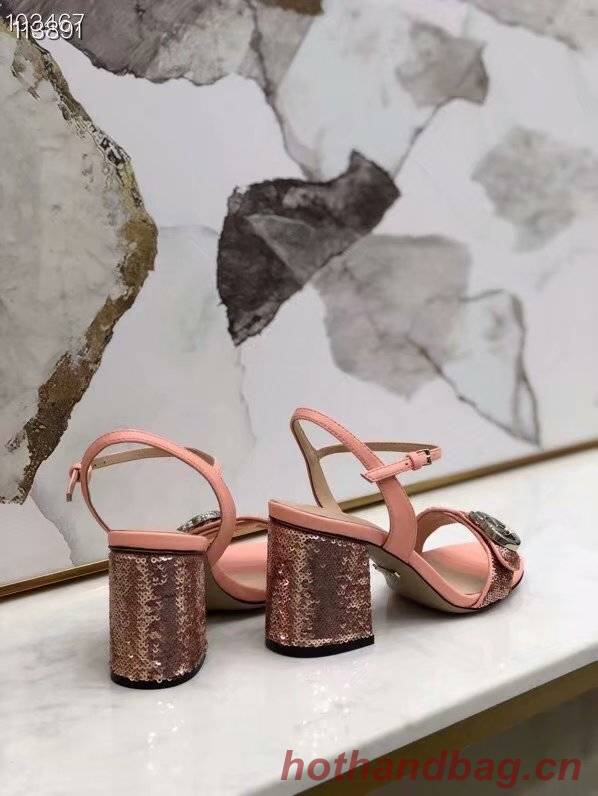 Gucci Leather Double G sandal GG1690TX-2 7CM height