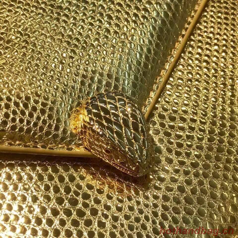 Bvlgari Serpenti Forever leather small crossbody bag B210544 gold