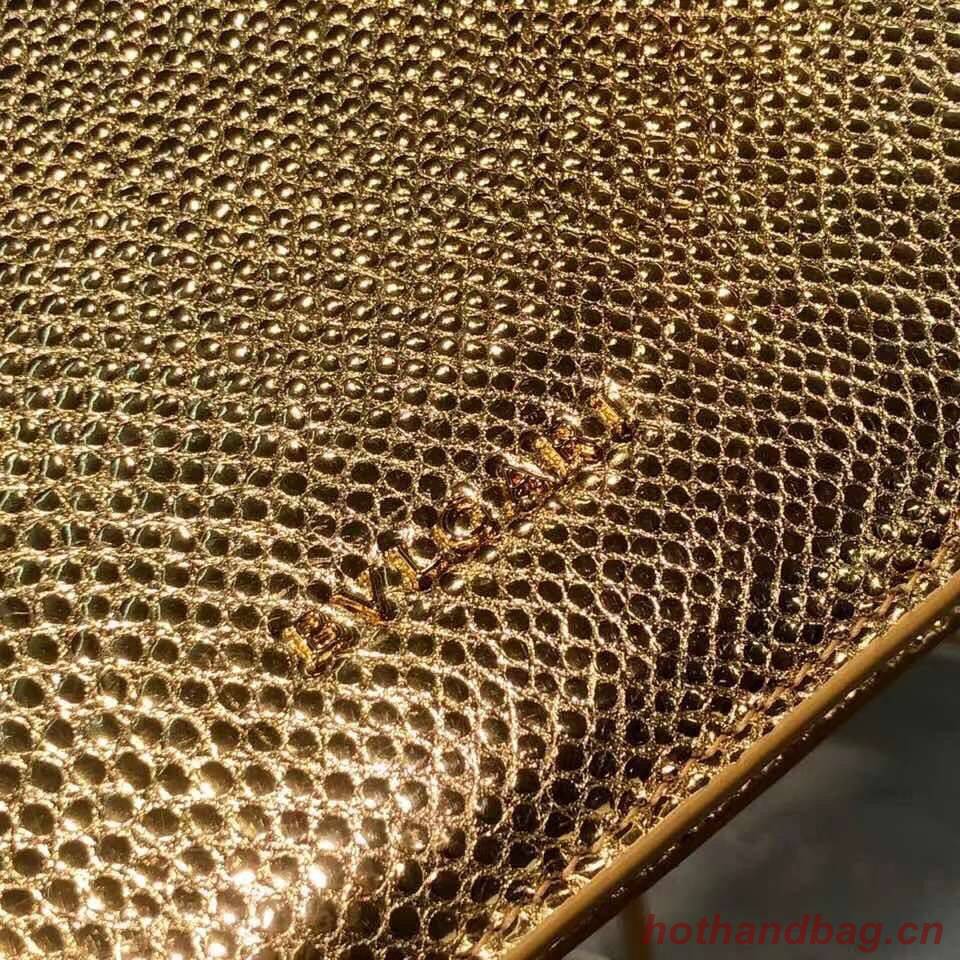 Bvlgari Serpenti Forever leather small crossbody bag B210544 gold