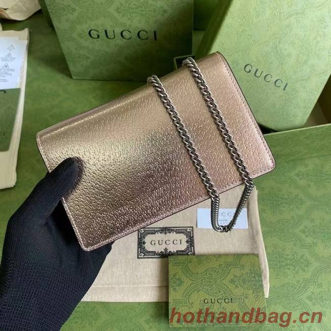 Gucci Dionysus Leather Super mini Bag 476432 rose gold
