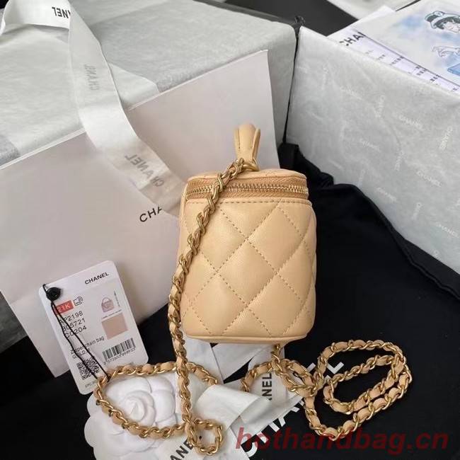 Chanel Original Small classic chain box handbag AP2198 Apricot