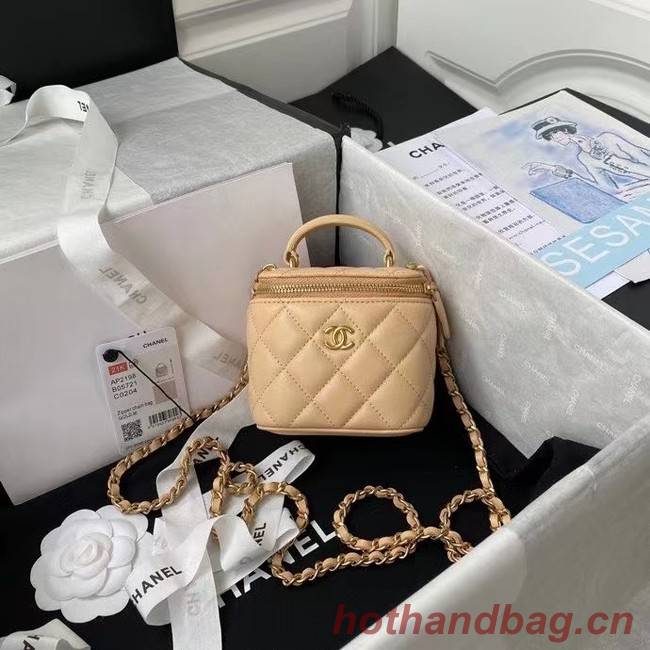 Chanel Original Small classic chain box handbag AP2198 Apricot