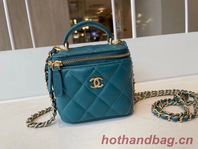 Chanel Original Small classic chain box handbag AP2198 blue