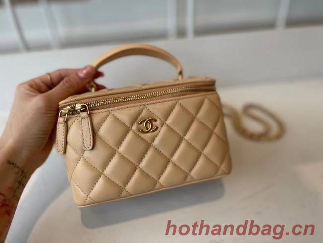 Chanel Original Small classic chain box handbag AP2199 Apricot