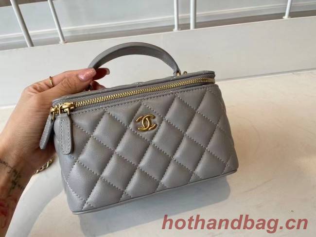 Chanel Original Small classic chain box handbag AP2199 grey