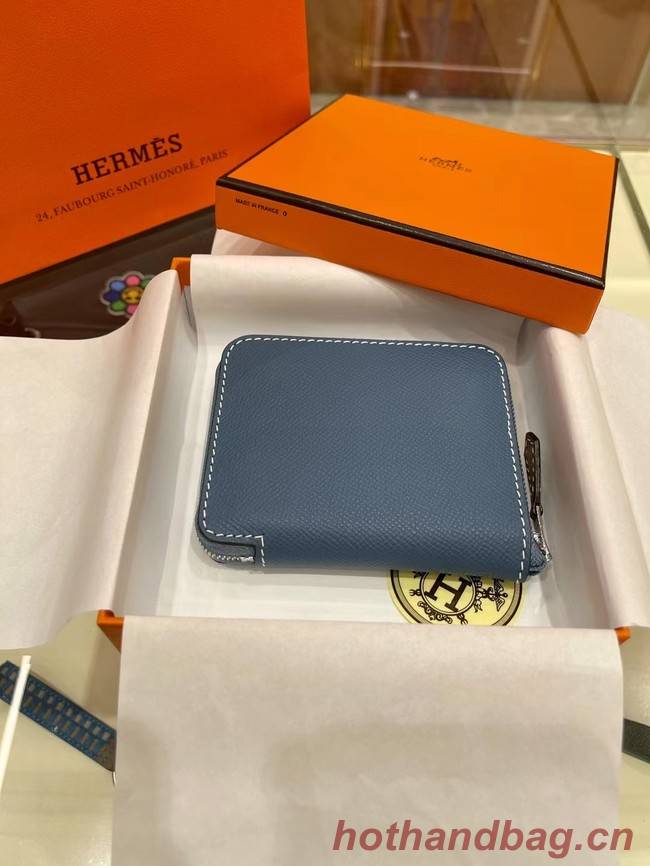 Hermes Constance Wallets espom leather H2298 blue
