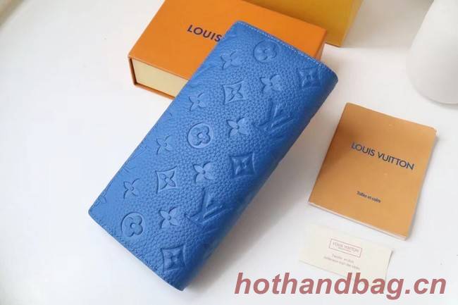 Louis Vuitton BRAZZA WALLET M80592 blue