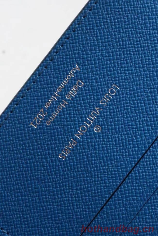 Louis Vuitton MULTIPLE WALLET M80850 blue