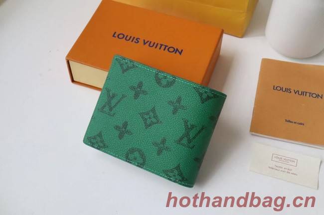 Louis Vuitton MULTIPLE WALLET M80850 green