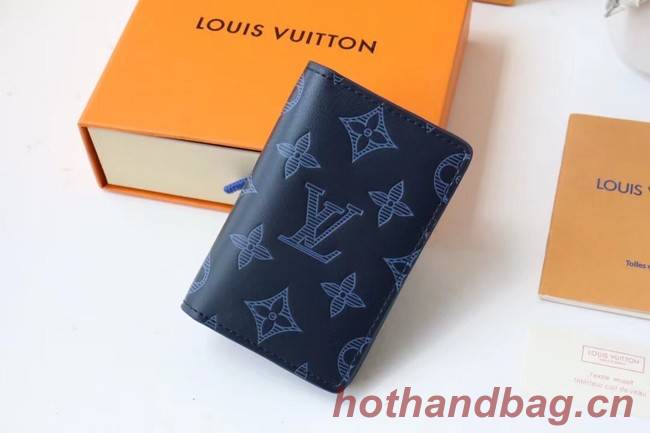 Louis Vuitton POCKET ORGANIZER M80421 Navy Blue