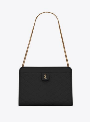 Yves Saint Laurent VICTOIRE BABY CLUTCH IN LEATHER Y357361 black