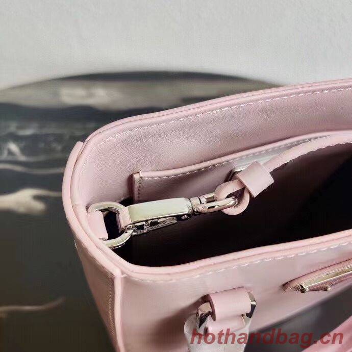 Prada Small brushed leather tote 1AD331 pink