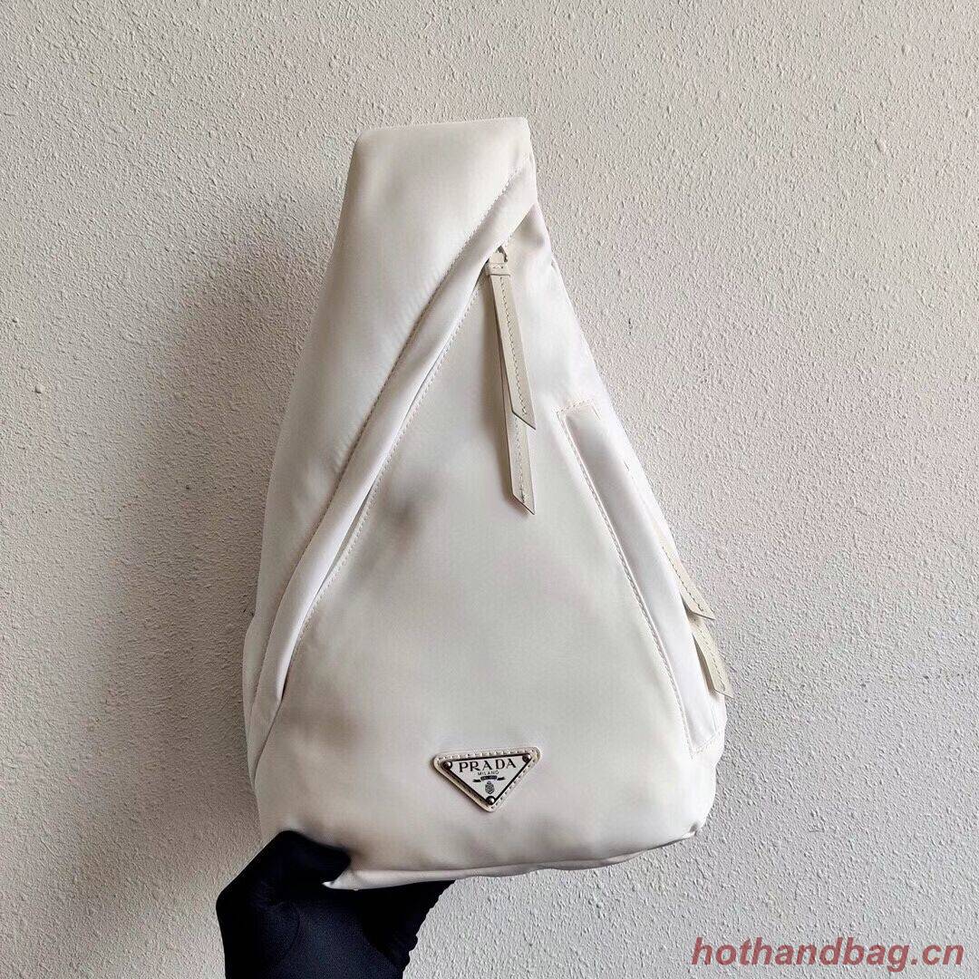 Prada Brushed leather bag 2VH092 white