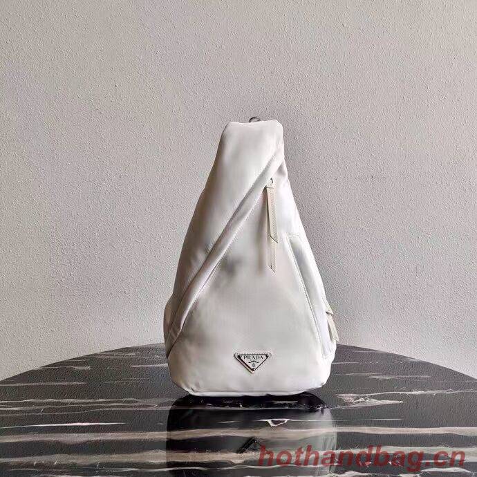 Prada Brushed leather bag 2VH092 white Prada Brushed leather bag 2VH092 white